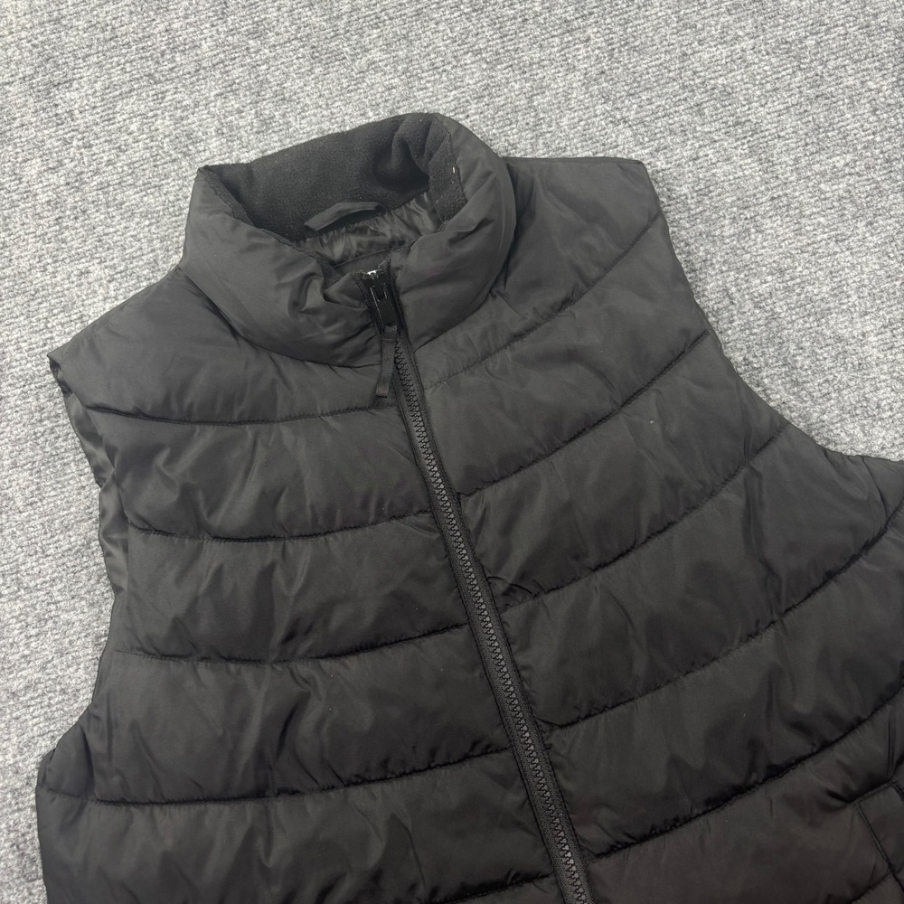 GAP Puffer Vest Medium Black ColdControl Water‎ Resistant Quilted Women